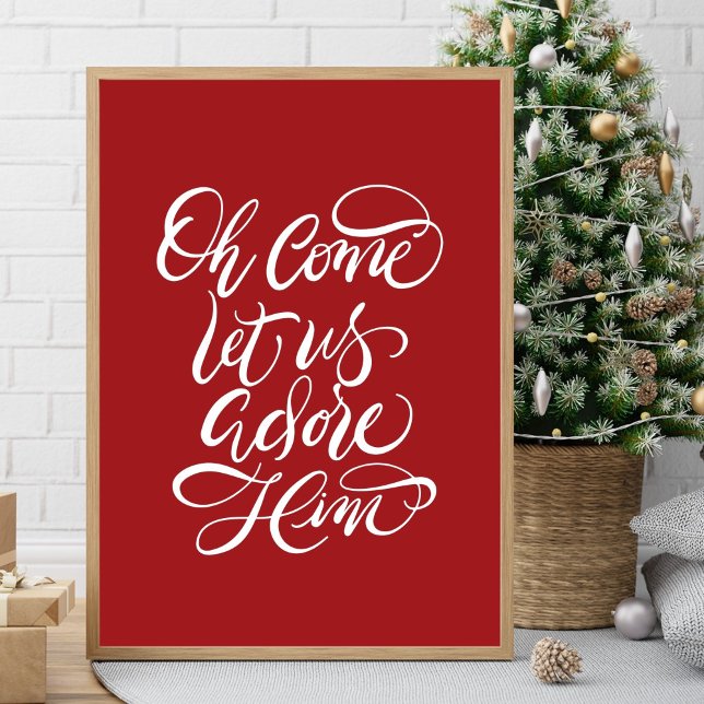 Poster Venez Admirez-Le Brush Calligraphy (Créateur téléchargé)