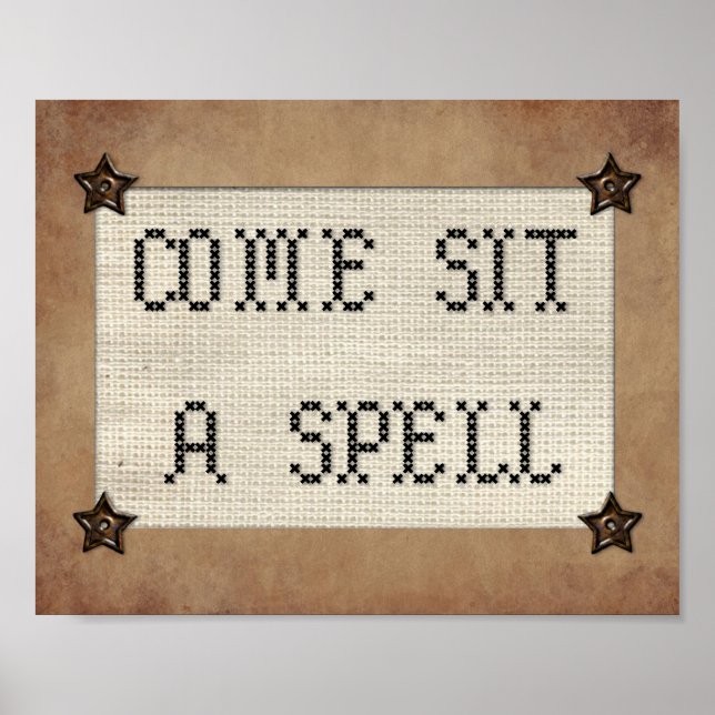 Poster Venez Assieds-Toi Un Signe D'Impression (Devant)
