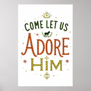 Poster Venez Nous Admirez Le Mur De Noël Art