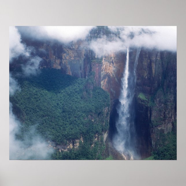 Poster Venezuela, Angel Falls, Parc national de Canaima (Devant)