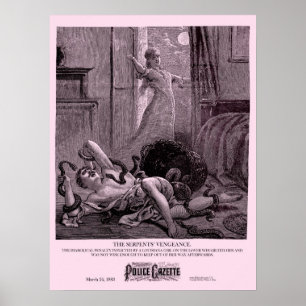 Poster Vengeance d'affiche de gazette de police
