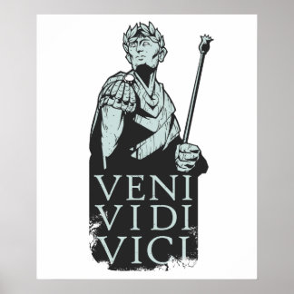 Poster Veni Vidi Vici Julius César Roman