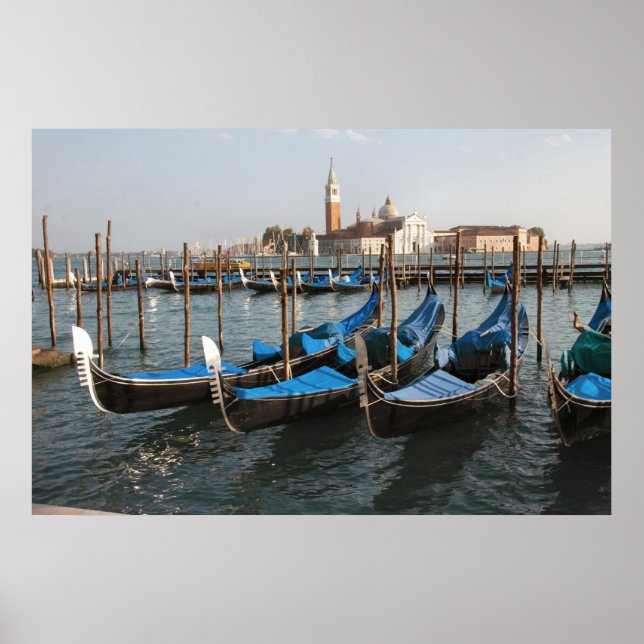 Poster Venice Gondolas (Devant)