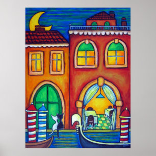 Poster Venice Valentine Imprimer par Lisa Lorenz