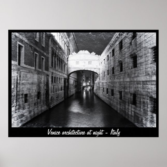 Poster Venise - Architecture à la Nuit n° 1 (Poster) (Devant)