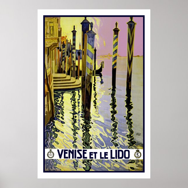 Poster Venise et le Lido (Devant)