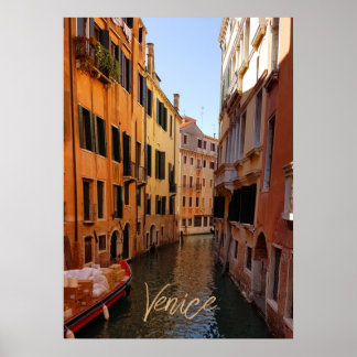 Poster Venise Italie Canal Bâtiments Voyage