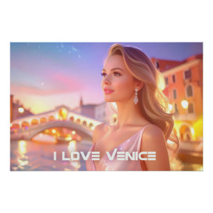 POSTER VENISE - J'AIME VENISE -