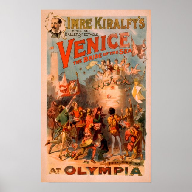 Poster Venise, Mariée de la Mer à l'Olympia Ballet (Devant)