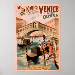 Poster Venise, Mariée de la Mer à Olympia Gondolas 3