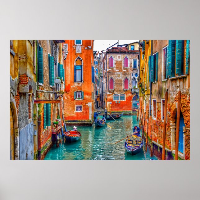 POSTER VENISE VIBRANTE, ITALIE (Devant)