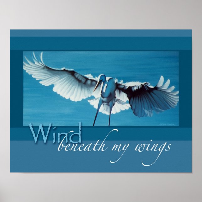 Poster Vent sous mes ailes 11 x 14 (Devant)
