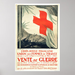 Poster Vente caritative de la Croix-Rouge française