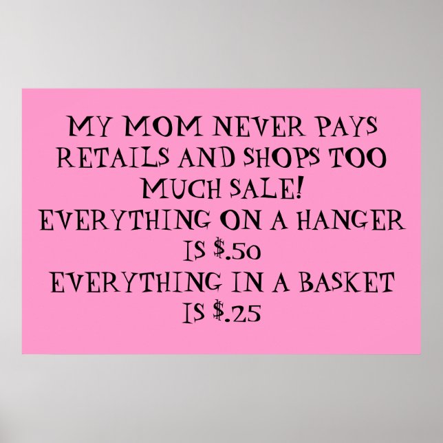 Poster vente de cour (Devant)