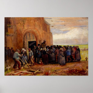 Poster Vente de débris de construction par Vincent van Go