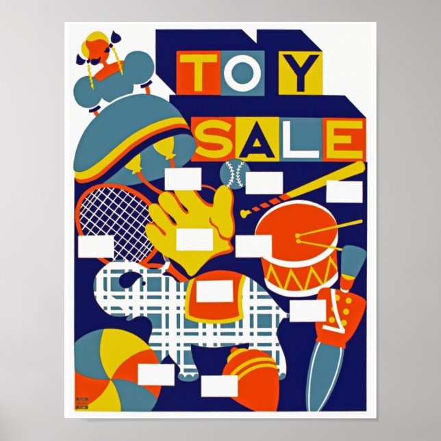Poster Vente de jouets (Devant)