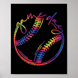 Poster Vente de jour de match Vie douce Tie Dye Fête des 