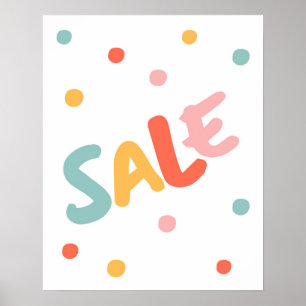 Poster Vente en gros signe, vente de boutique