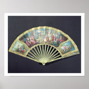Poster Ventilateur de cour, français, 18ème siècle (ivoir