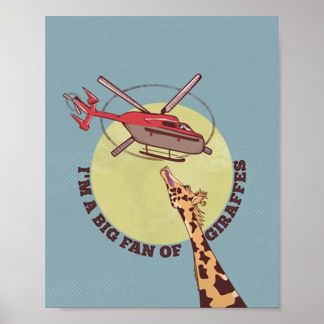 Poster Ventilateur de girafe (Devant)