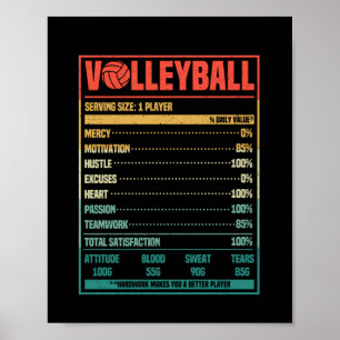 Poster Ventilateur de l'équipe de volley-ball Funky Nutri