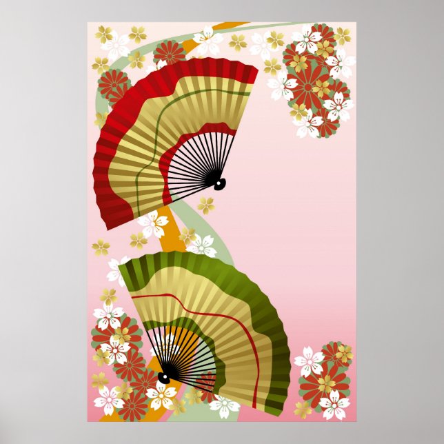 Poster Ventilateur japonais 3 (Devant)
