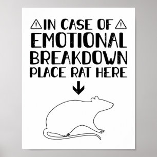 Poster Ventilation émotionnelle du taux  Rats Animaux Cad