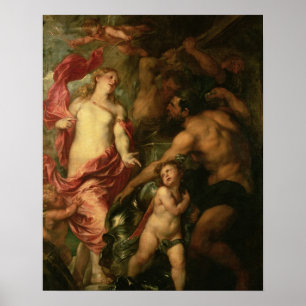 Poster Vénus asking Vulcan for the Armour of Aeneas (oil