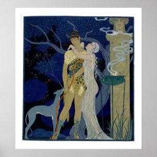 Poster Vénus et Adonis (litho de couleur)
