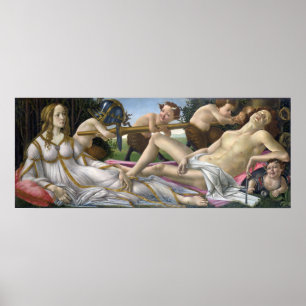 Poster Vénus et Mars, Sandro Botticelli