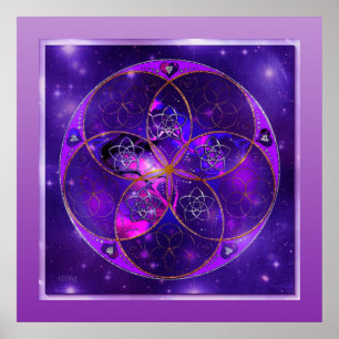 Poster Vénus Fleur de l'amour finART Universe