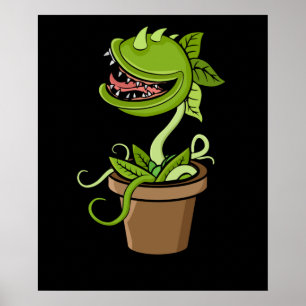 Poster Vénus Fly Trap Plant Venin Men Carnivorous Plants