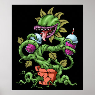 Poster Vénus Trap Boule de thé Cadeau Carnivore Plantes