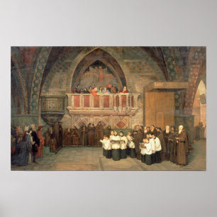 Poster Vêpres dans l'église Saint François