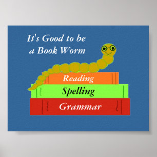 Poster Ver de livre
