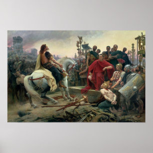 Poster Vercingetorix jette ses bras