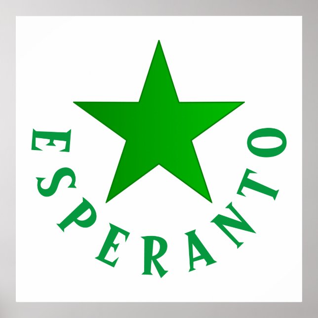 Poster Verda Stelo (Esperanto Star) (Devant)