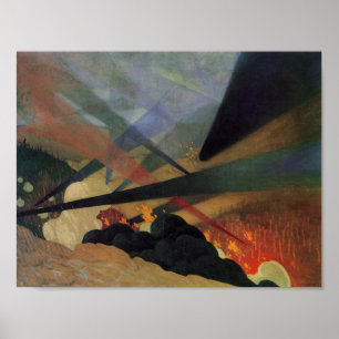Poster Verdun (World War One Battle Scene) (by Vallotton)