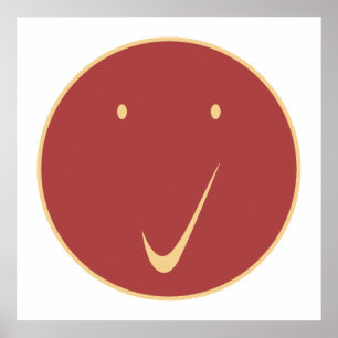 Poster Vérifier la face - Tick, Cr/Red.