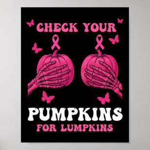 Poster Vérifiez votre Citrouille Hallow de sensibilisatio