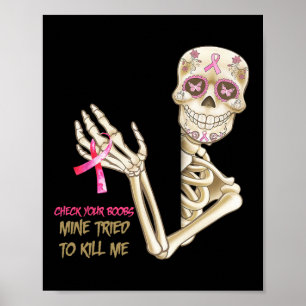 Poster Vérifiez Votre Mine De Sein A Essayé De Me Tuer Su