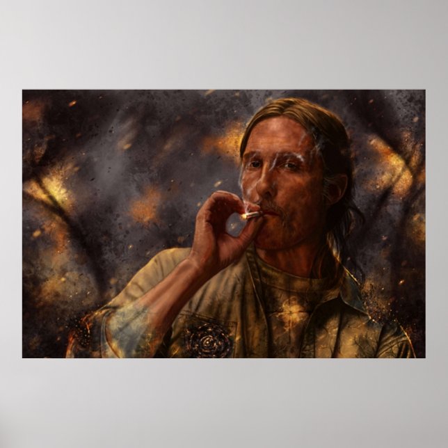 Poster Véritable détective rouille Cohle 2014 (Devant)