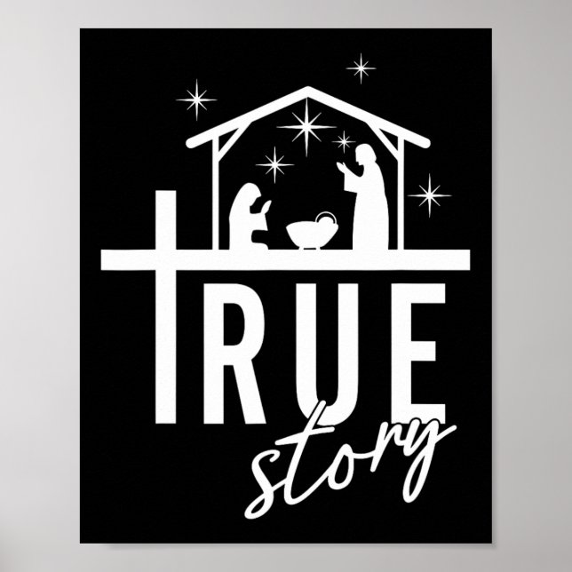 Poster Véritable Histoire De Jésus Naissance Noël Scène D (Devant)