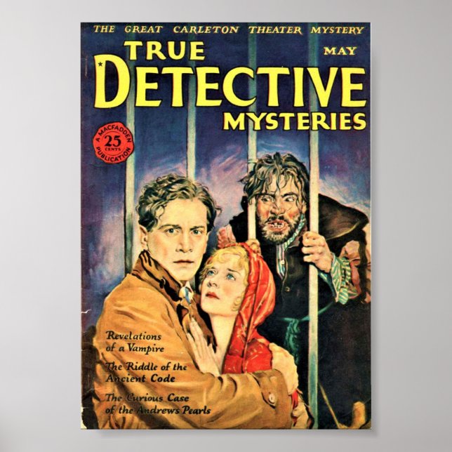 Poster Véritable mystère détective - Mai (Devant)