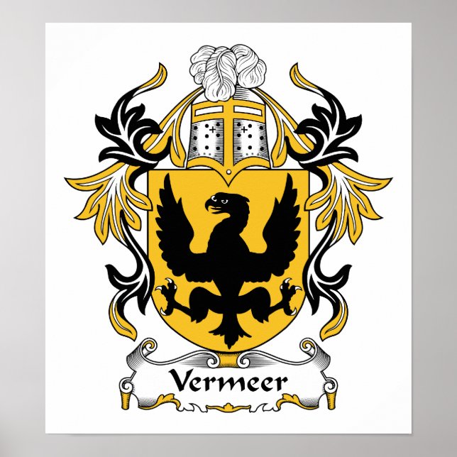 Poster Vermeer Family Crest (Devant)