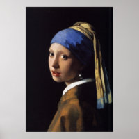 Vermeer - Fille à oreille perle - Art Vintage