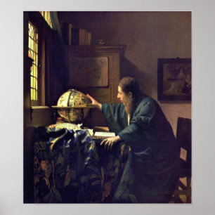Poster Vermeer - L'astronome 1668 (HQ)