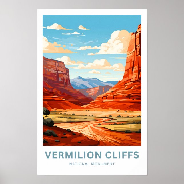 Poster Vermilion Cliffs Monument National Imprimer (Devant)
