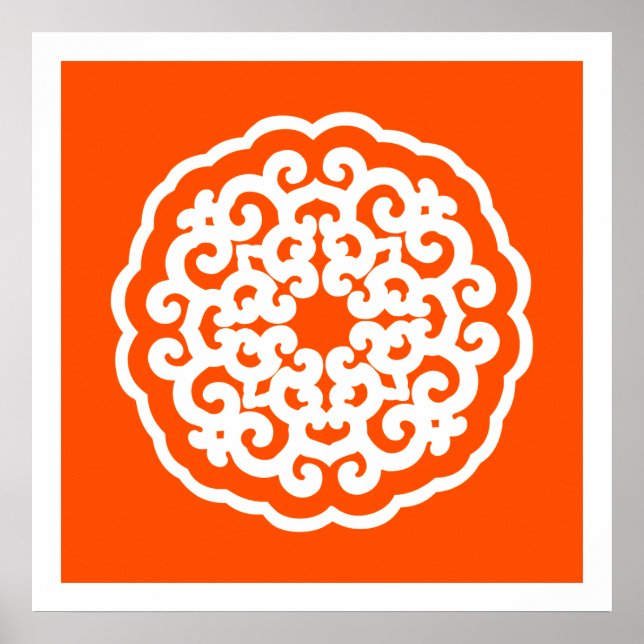 Poster Vermillion Moods Asiatique Mandalla (Devant)