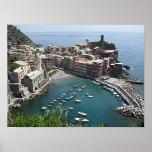 Poster Vernazza d'en haut